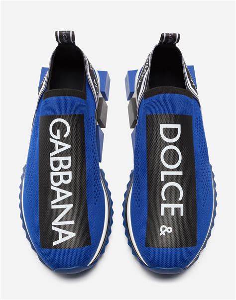 men's sorrento mesh logo sneakers dolce gabbana|dolce and gabbana mens sneakers.